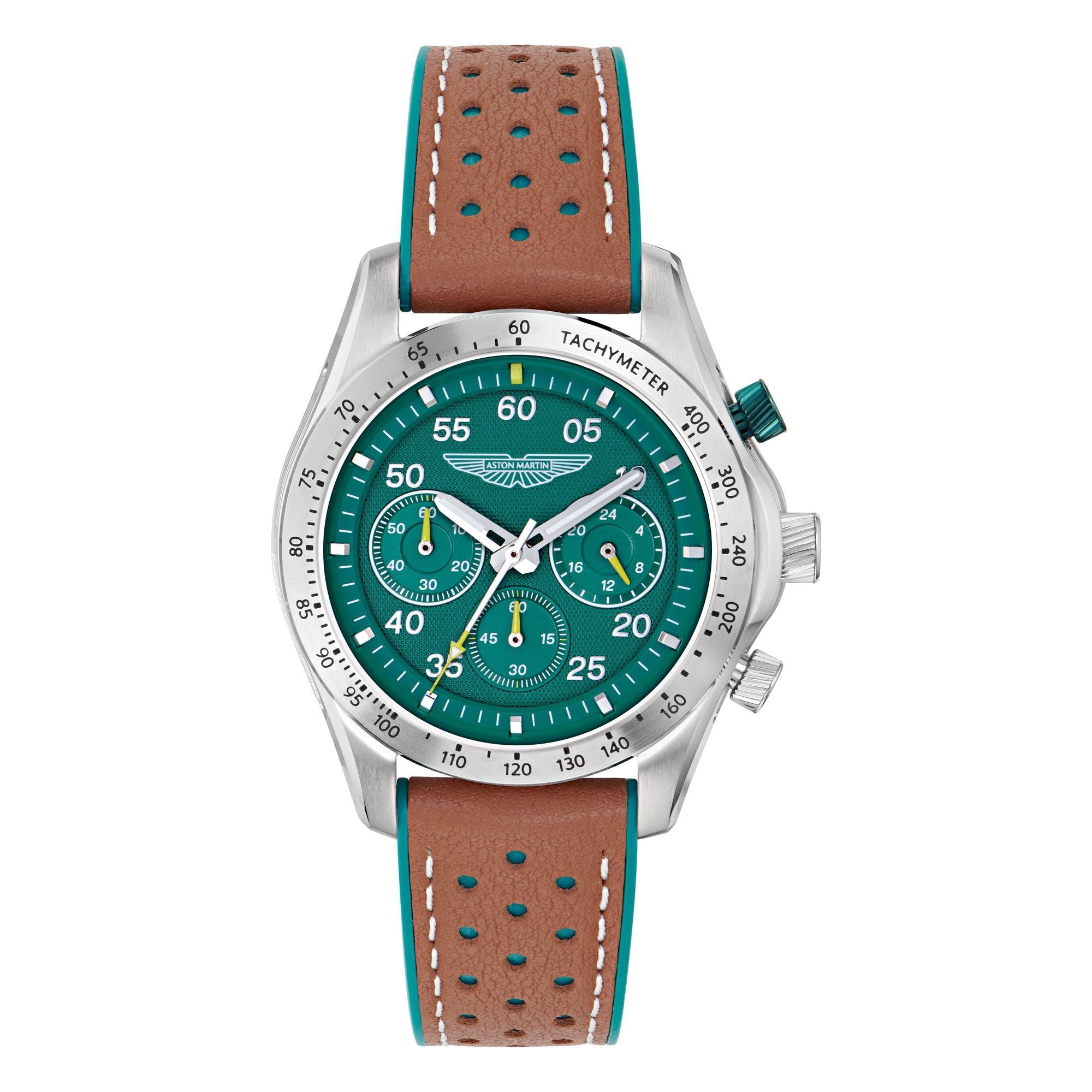 Aston Martin Green Round Dial Analog Men's Watch