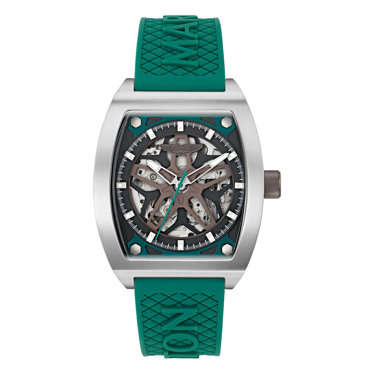 Aston Martin Gray Tonneau Dial Mechanical Automatic Men's Watch
