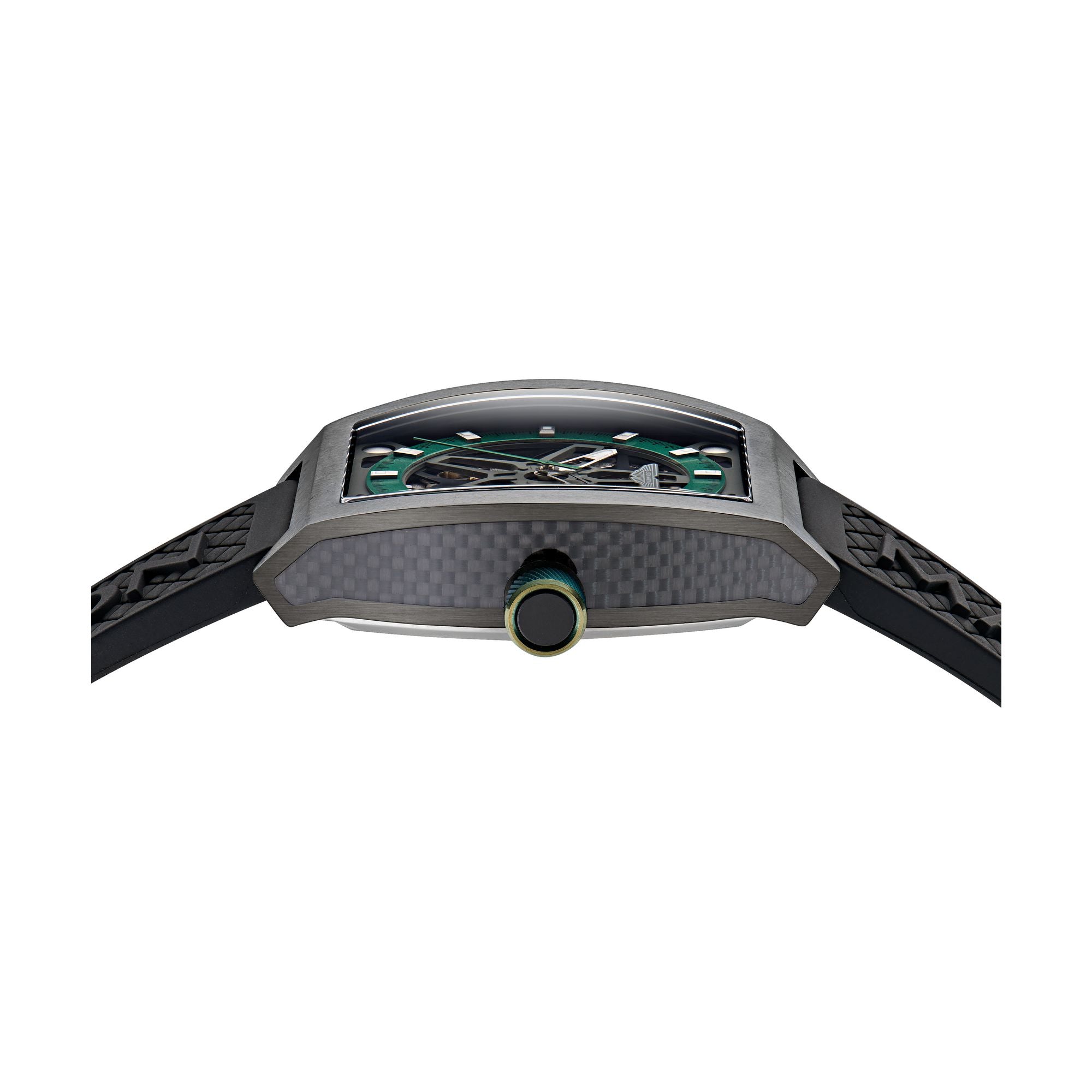 Aston Martin Gray Tonneau Dial Mechanical Automatic Men's Watch