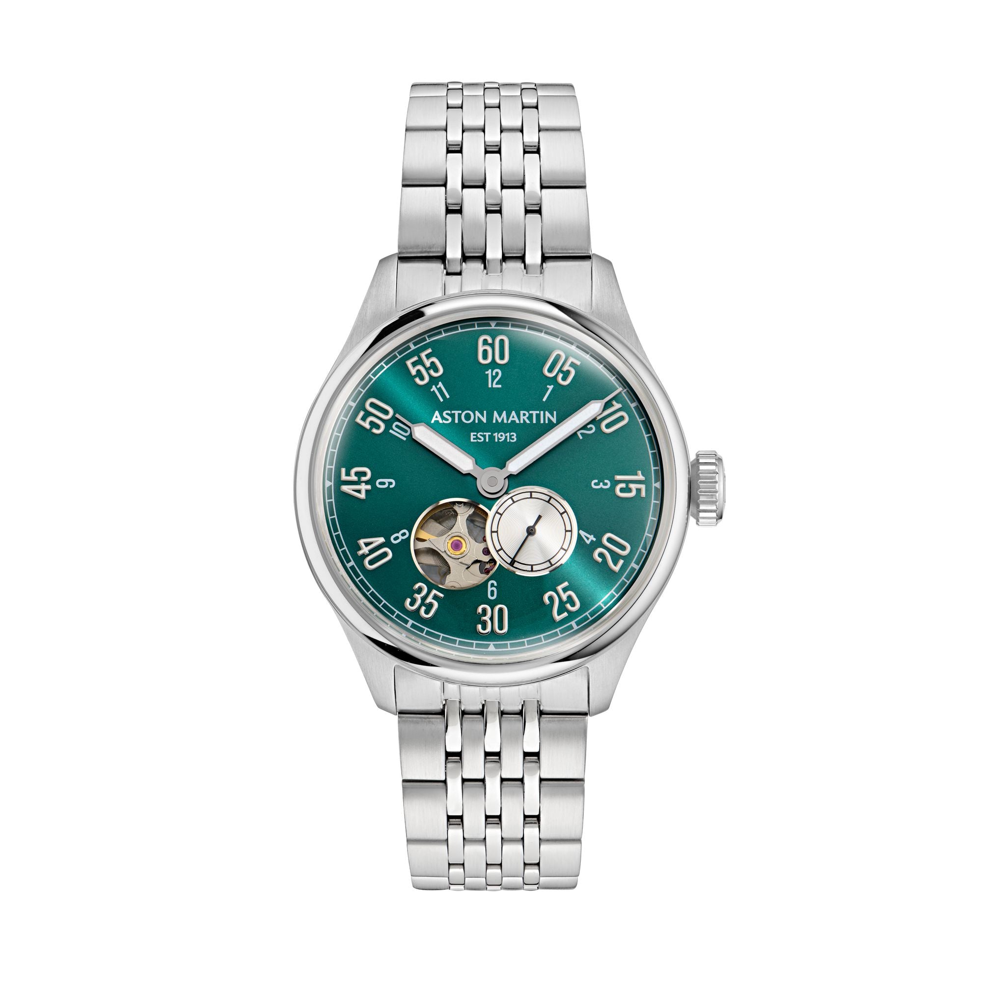 Aston Martin Green Round Dial Automatic Men's Watch Watch Aston Martin