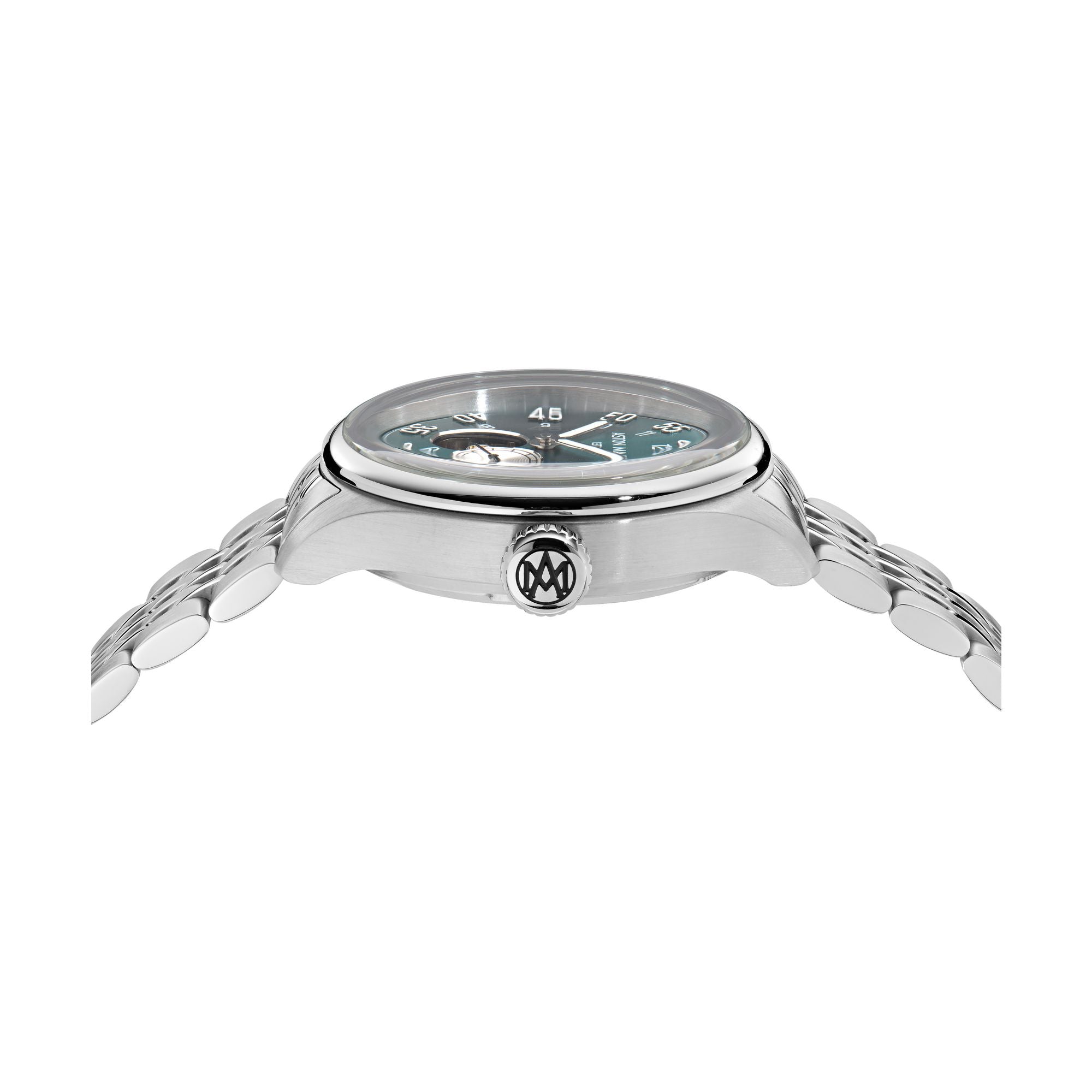 Aston Martin Green Round Dial Automatic Men's Watch