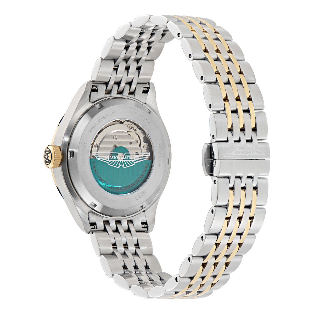 Aston Martin Round 39mm Green Dial Mechanical Automatic Men Watch - MTTS1S6013E
