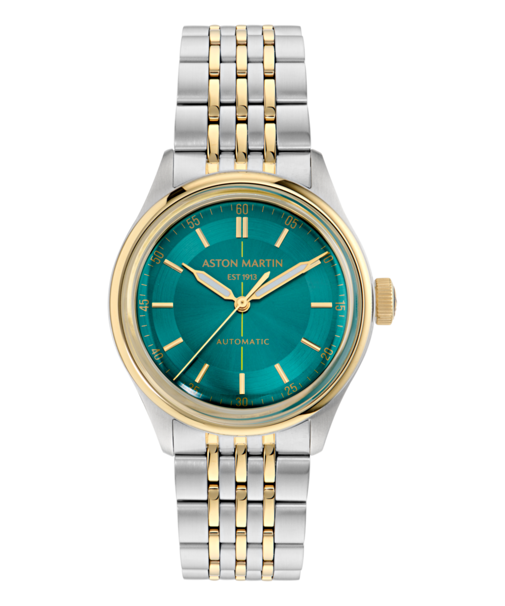 Aston Martin Round 39mm Green Dial Mechanical Automatic Men Watch - MTTS1S6013E