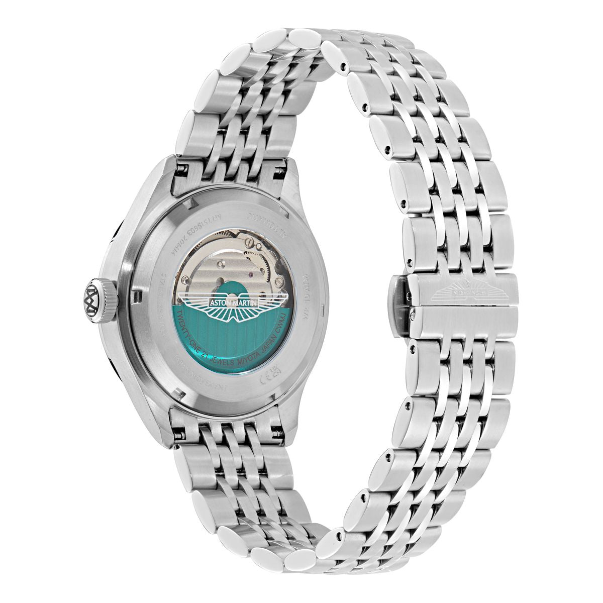 Aston Martin Round 39mm Blue Dial Mechanical Automatic Men Watch - MTTS1S6033E