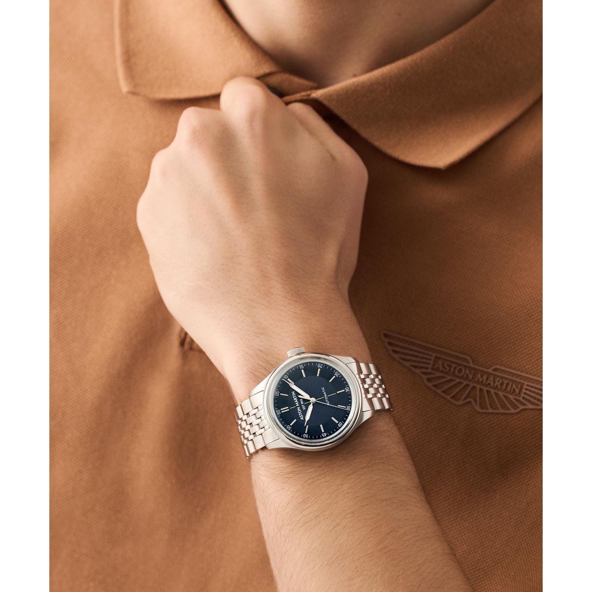 Aston Martin Round 39mm Blue Dial Mechanical Automatic Men Watch - MTTS1S6033E Watch Aston Martin