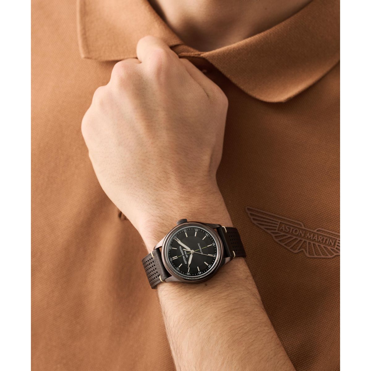 Aston Martin Round 39mm Black Dial Mechanical Automatic Men Watch - MTTS1S6063E Watch Aston Martin