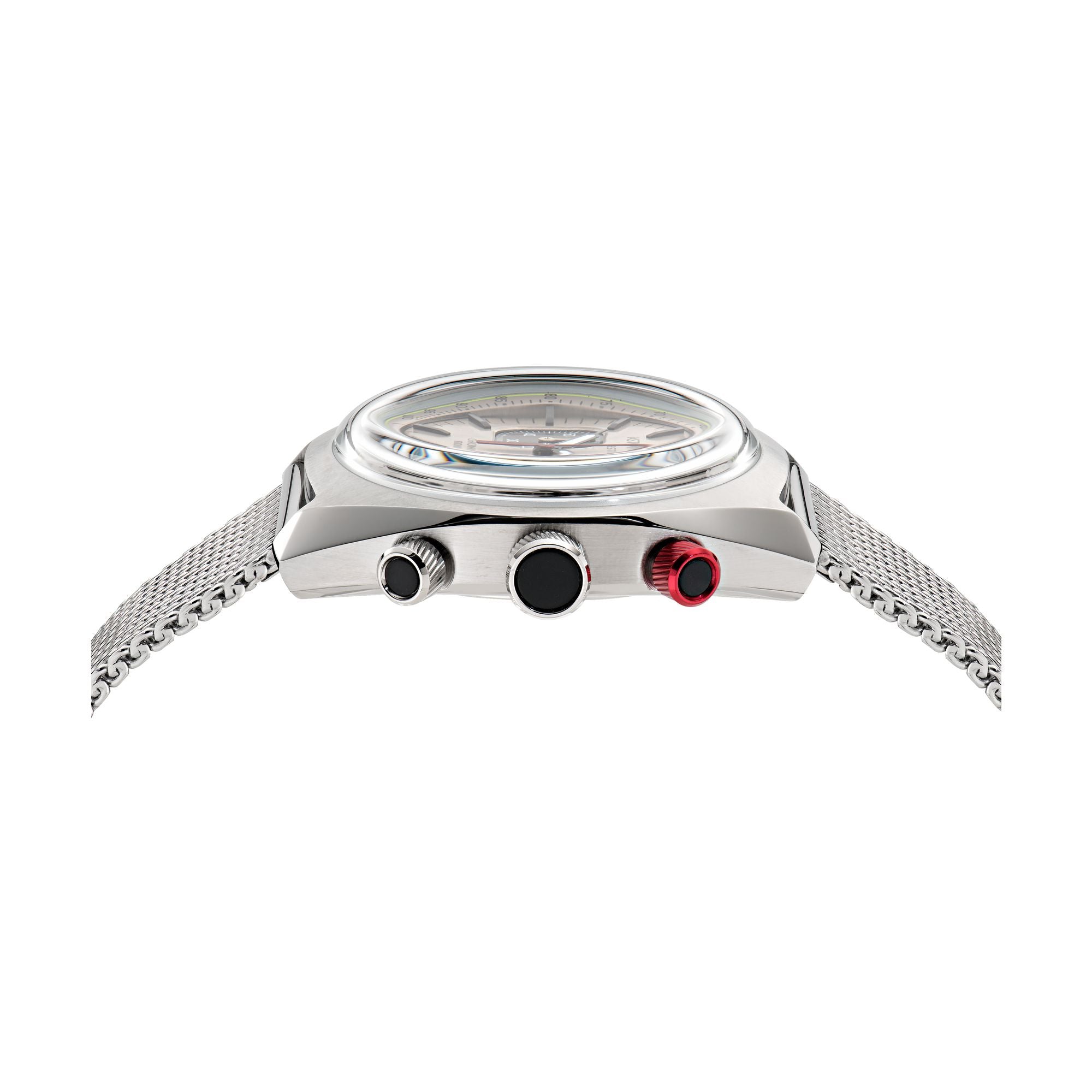 Aston Martin Silver Round Dial Analog Men's Watch