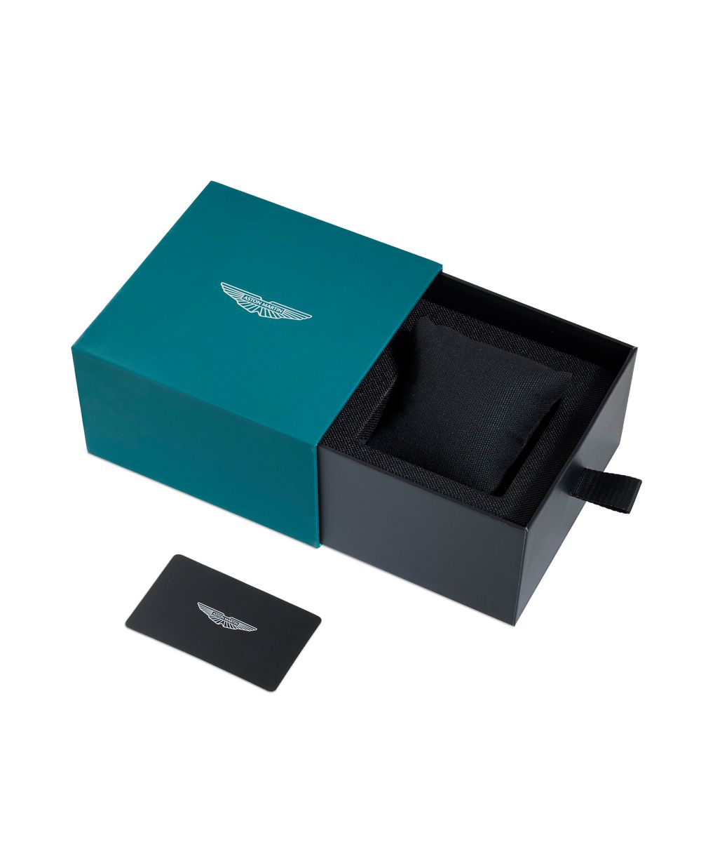 Aston Martin Silver Round Dial Analog Men's Watch