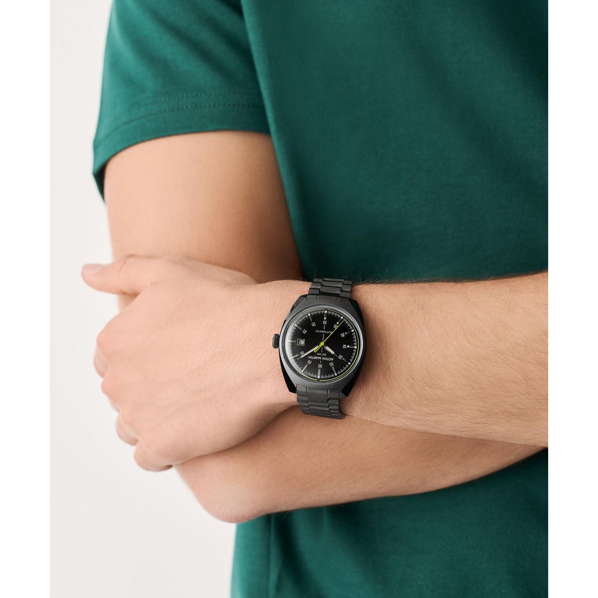Aston Martin Round 41mm Black Dial Mechanical Automatic Men Watch - MTTS2S6013E Watch Aston Martin
