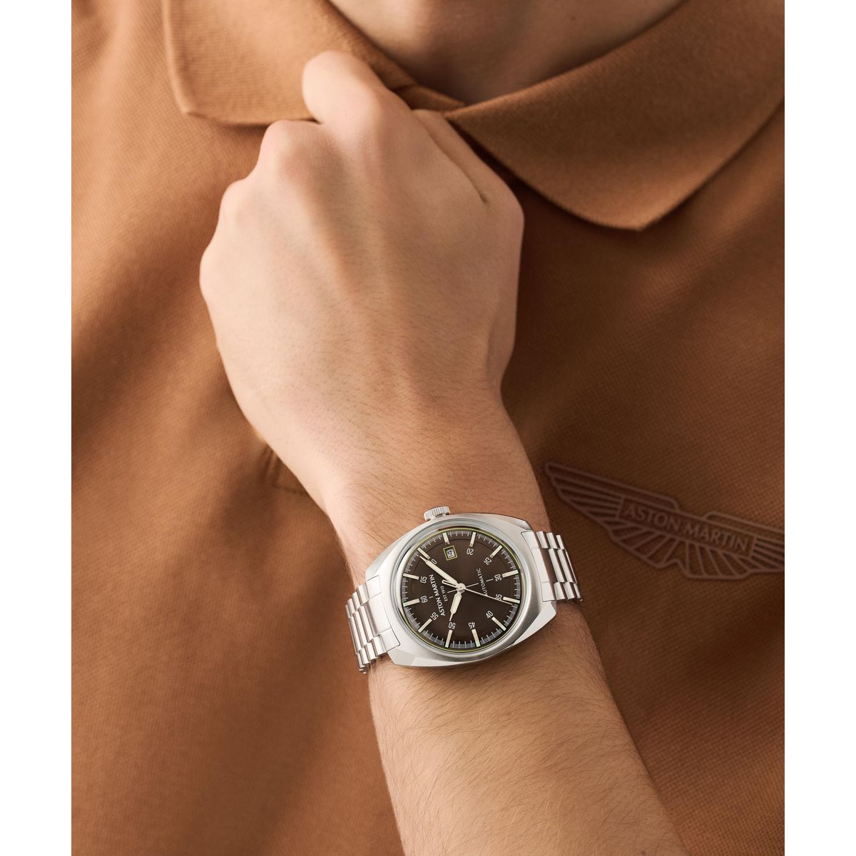 Aston Martin Round 41mm Brown Dial Mechanical Automatic Men Watch - MTTS2S6023E Watch Aston Martin
