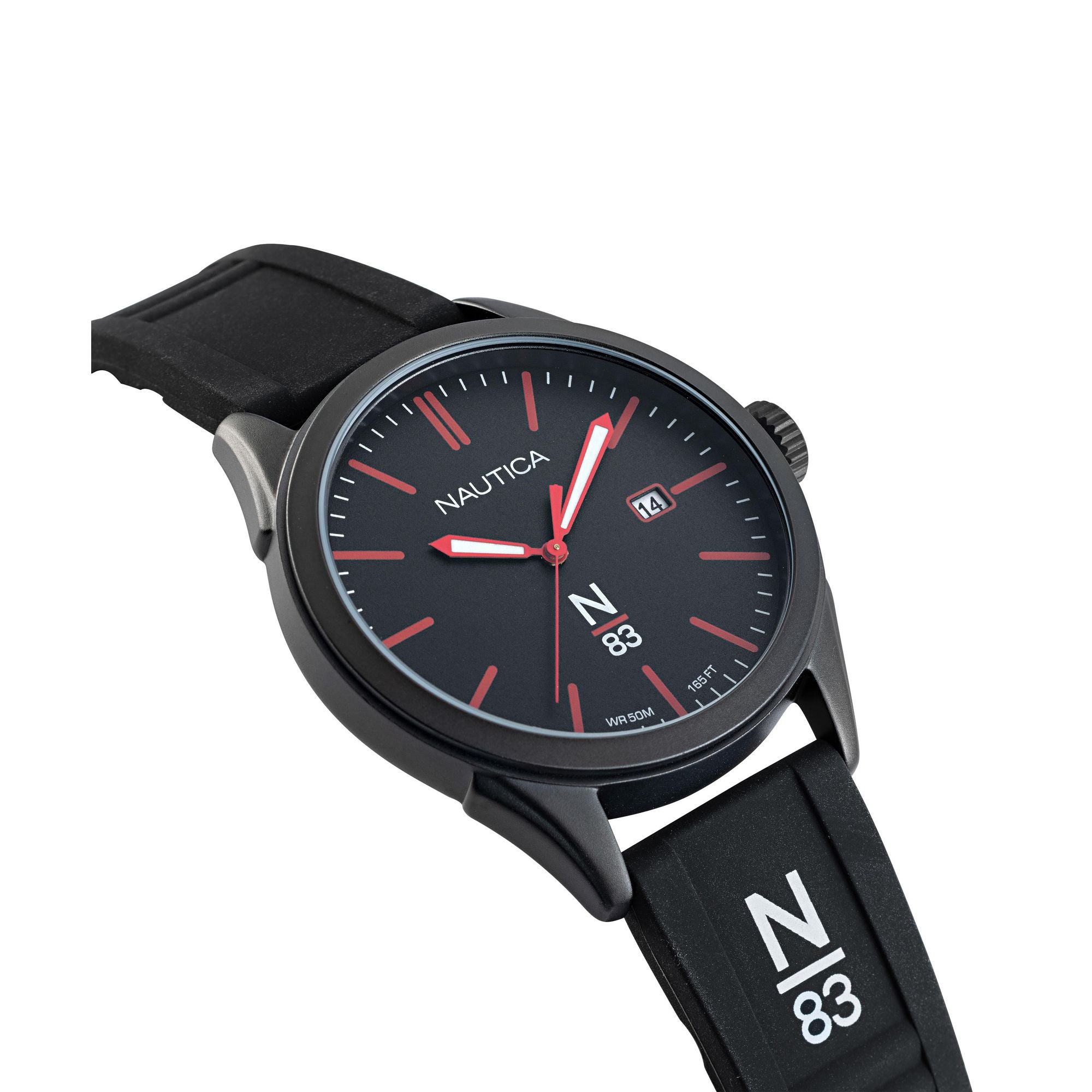 Nautica Hannay Bay Black Round Dial Quartz Analog Men Watch Watch Nautica
