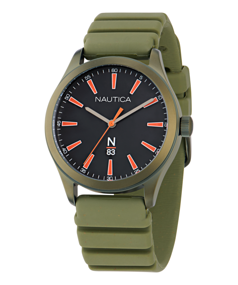 Nautica Hannay Bay Black Round Dial Quartz Analog Unisex Watch Watch Nautica