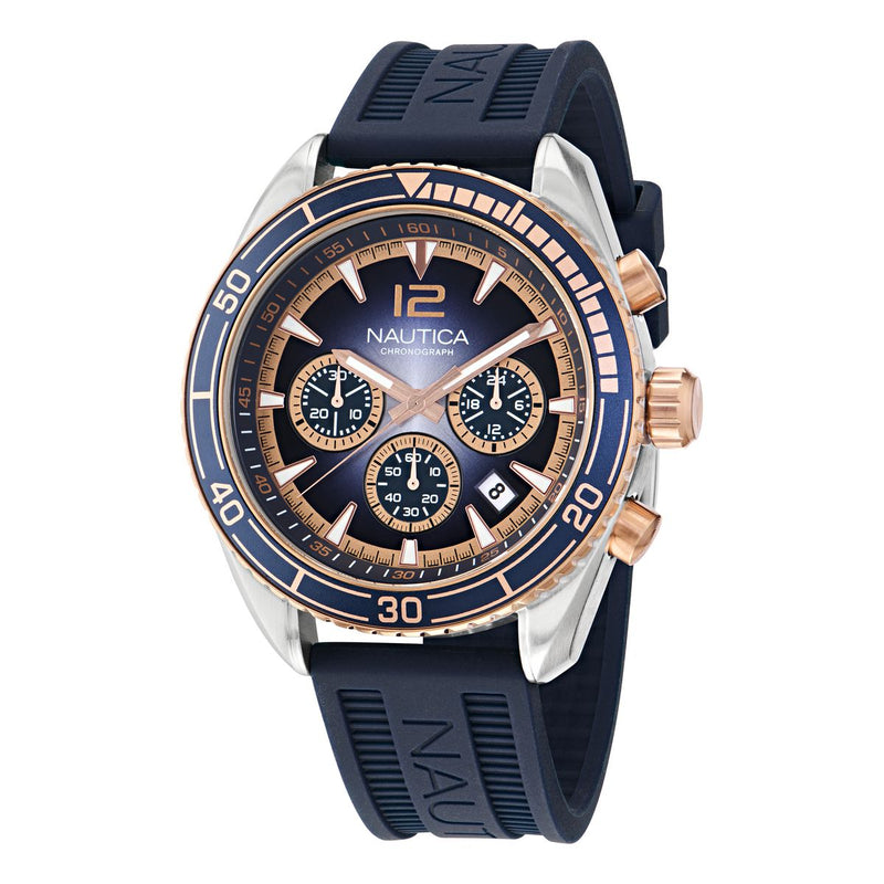 Nautica Key Biscane Stainless steel Round Dial Quartz Analog Men Watch Watch Nautica