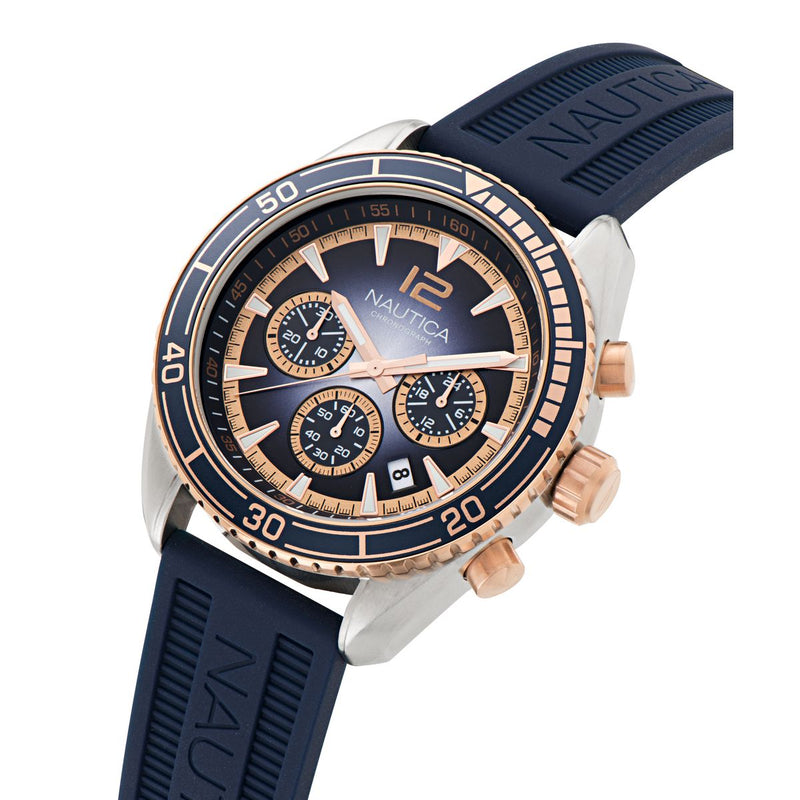 Nautica Key Biscane Stainless steel Round Dial Quartz Analog Men Watch Watch Nautica
