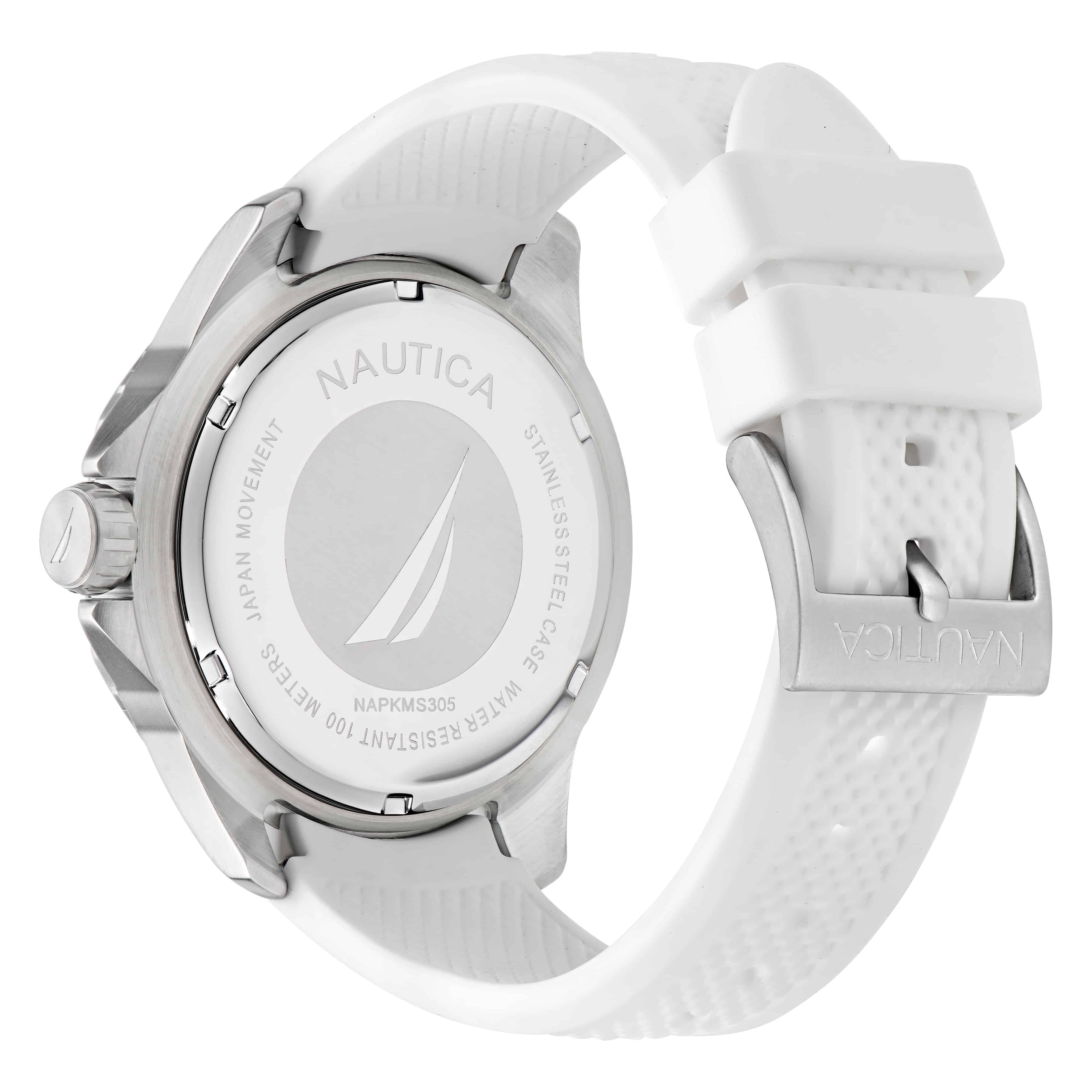 Nautica Men's KOH May Bay Sainless Steel Bracelet Watch (Model: NAPKMF204)