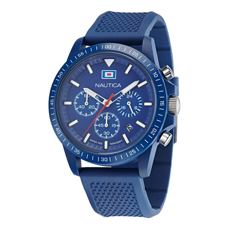 Nautica One Blue Round Dial Quartz Analog Men Watch Watch Nautica