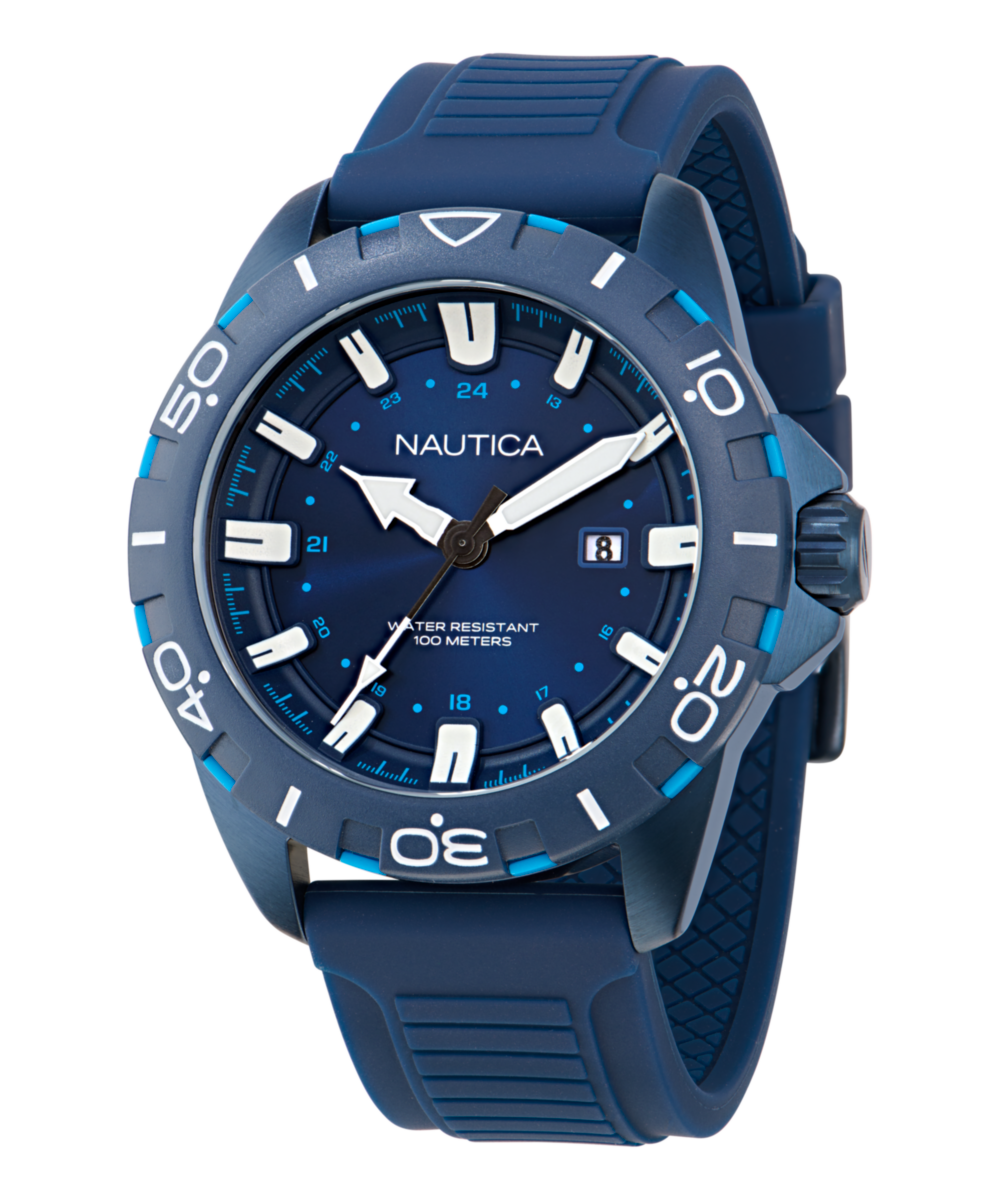 Nautica NSR Blue Round Dial Quartz Analog Men Watch Watch Nautica
