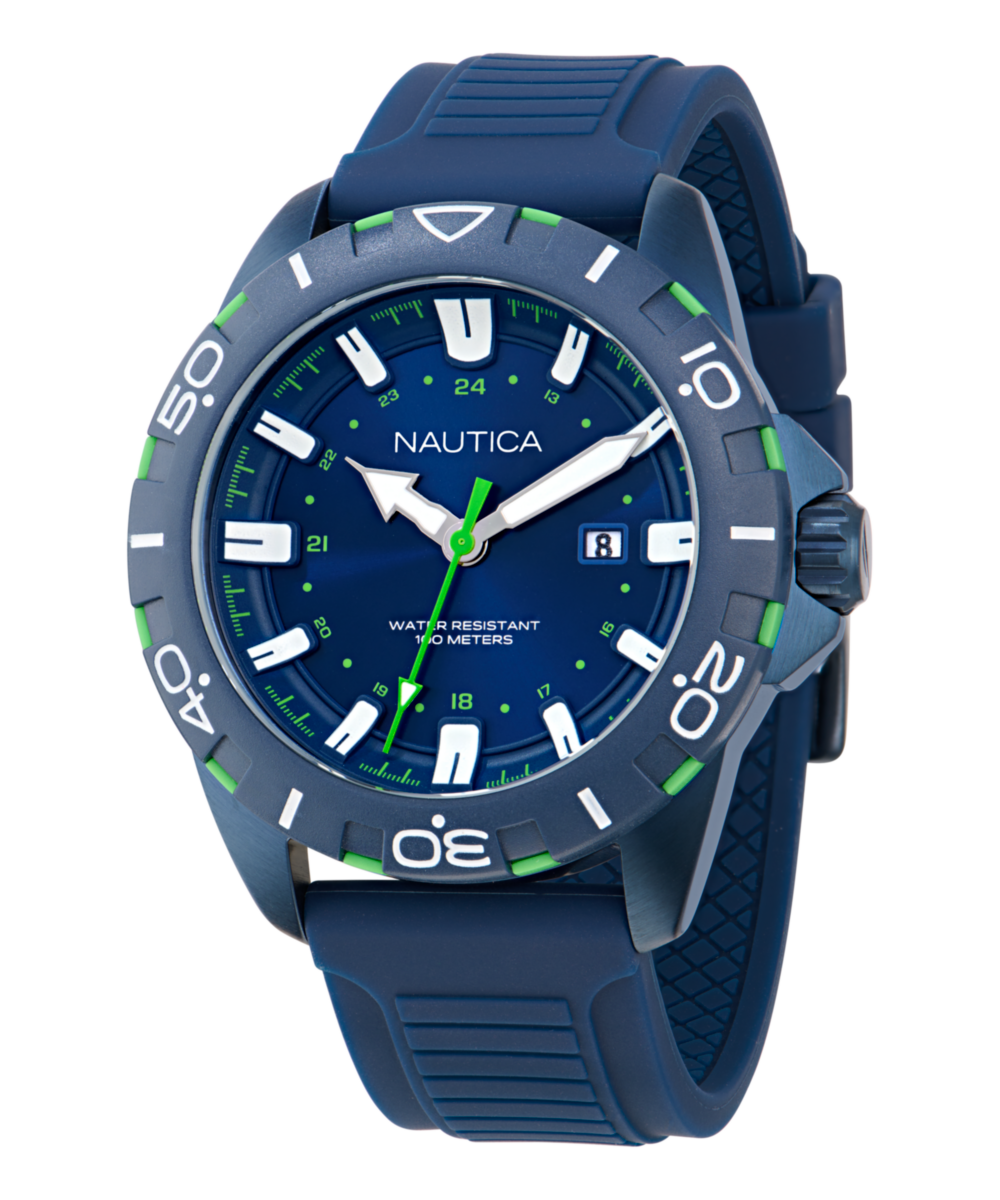 Nautica NSR Blue Round Dial Quartz Analog Men Watch