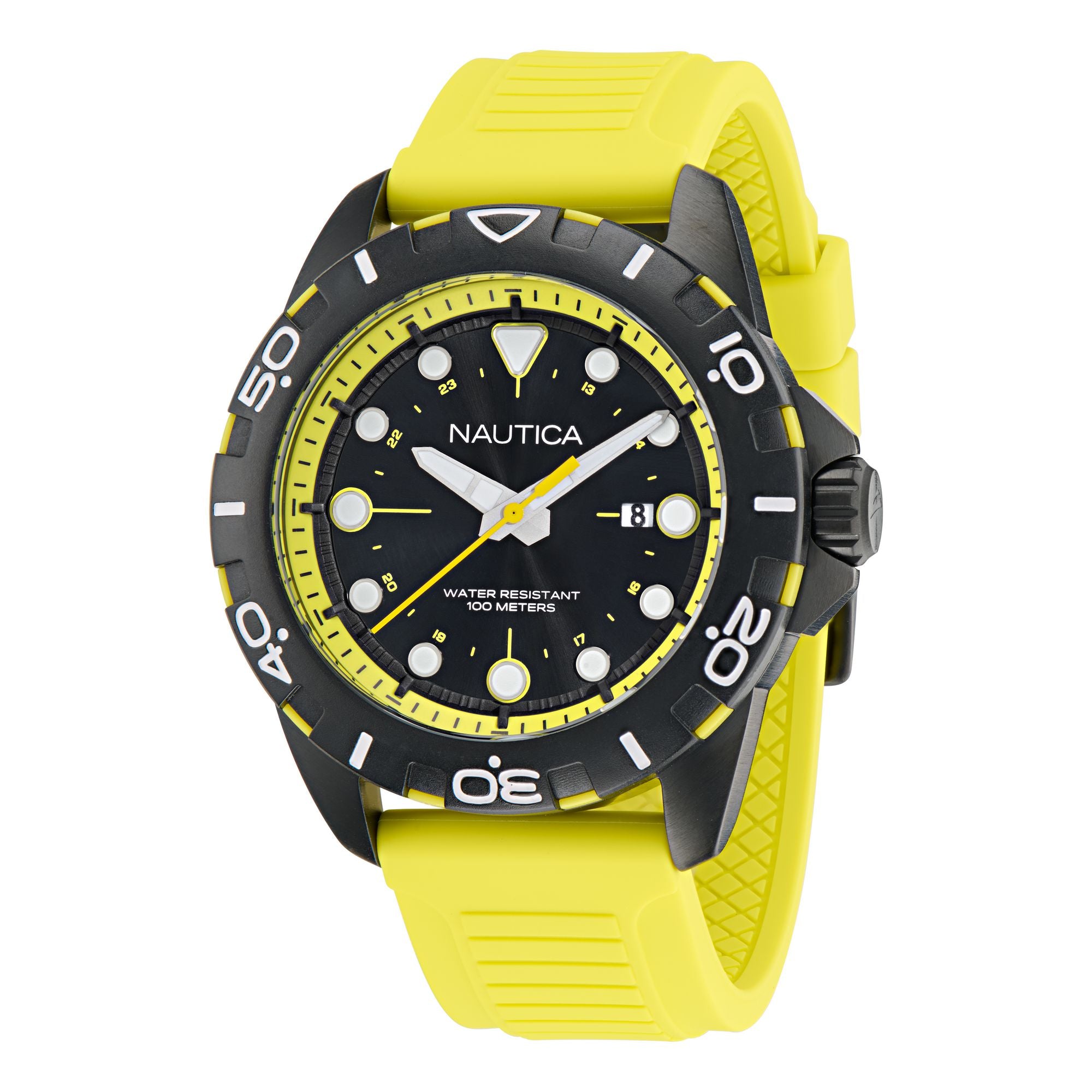 Nautica NSR Black Round Dial Quartz Analog Men Watch