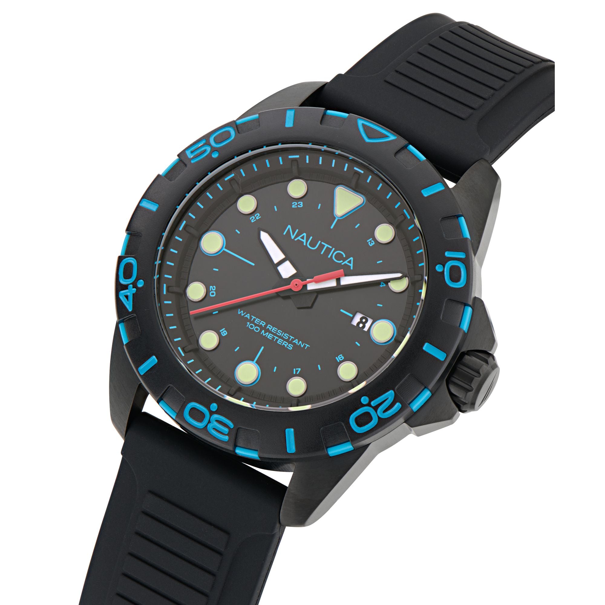Nautica NSR Black Round Dial Quartz Analog Men Watch Watch Nautica
