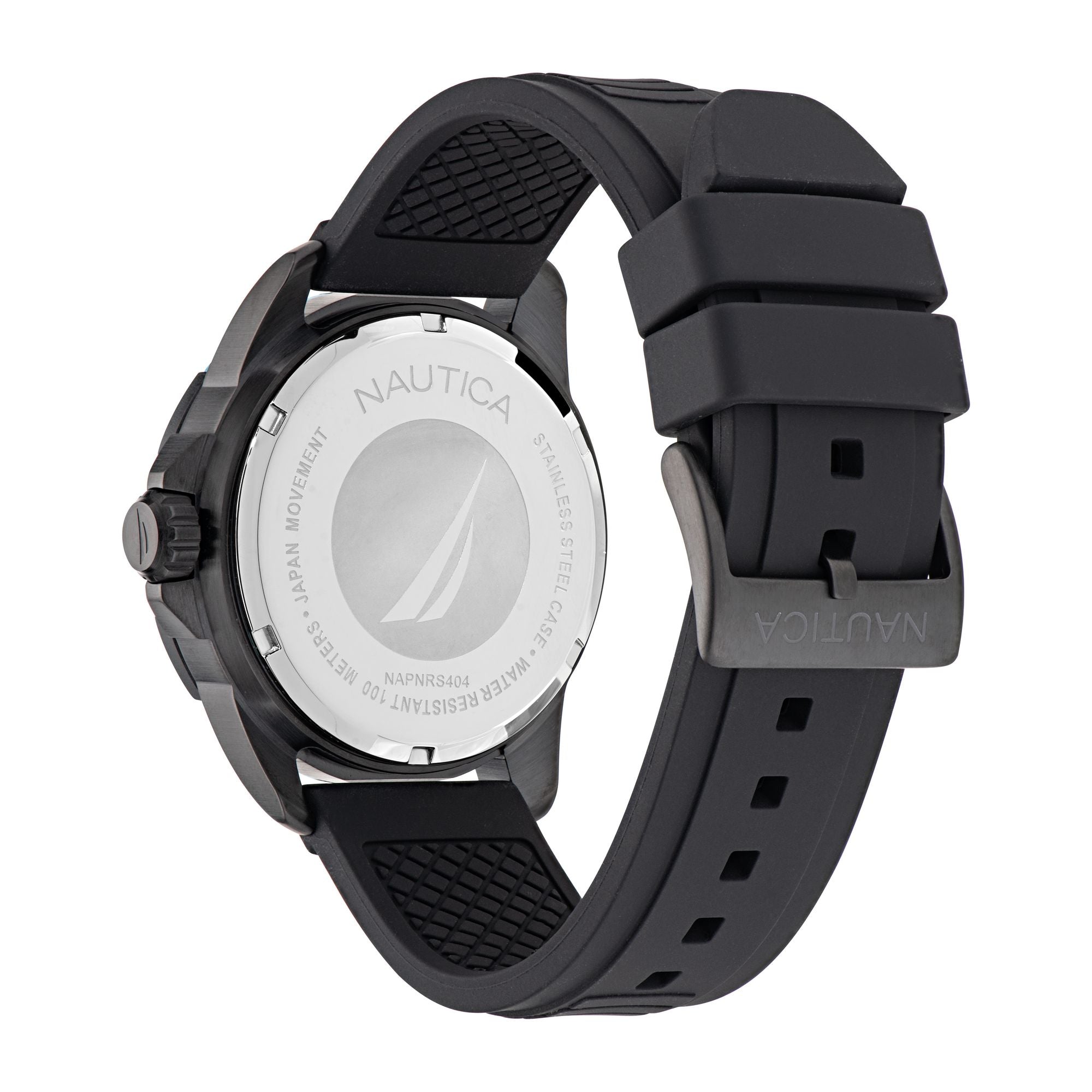 Nautica NSR Black Round Dial Quartz Analog Men Watch