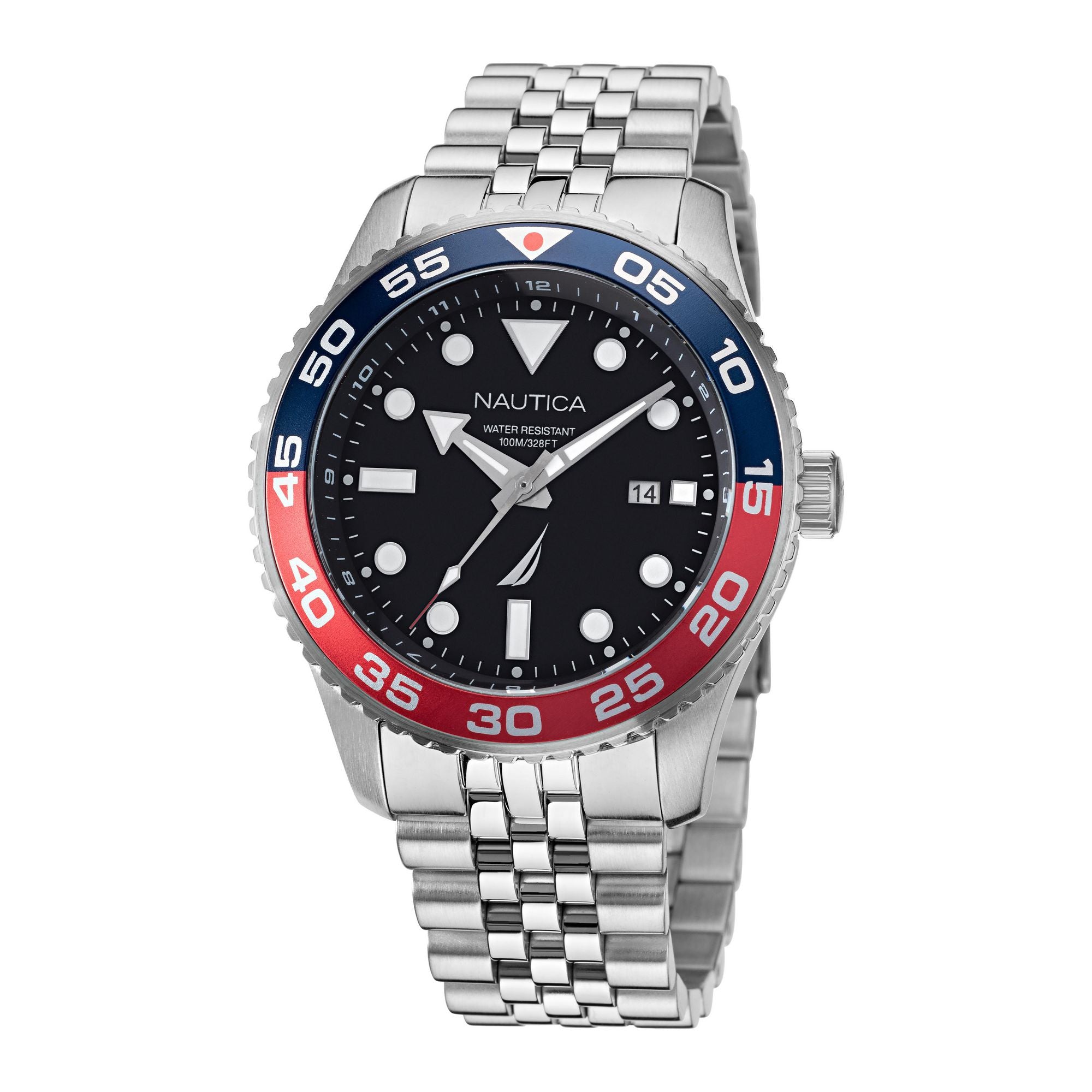Nautica Pacific Beach Black Round Dial Quartz Analog Men Watch Watch Nautica