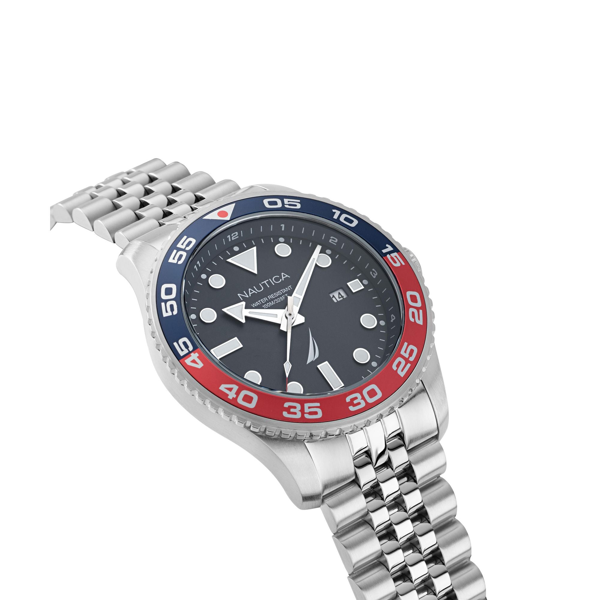 Nautica Pacific Beach Black Round Dial Quartz Analog Men Watch Watch Nautica