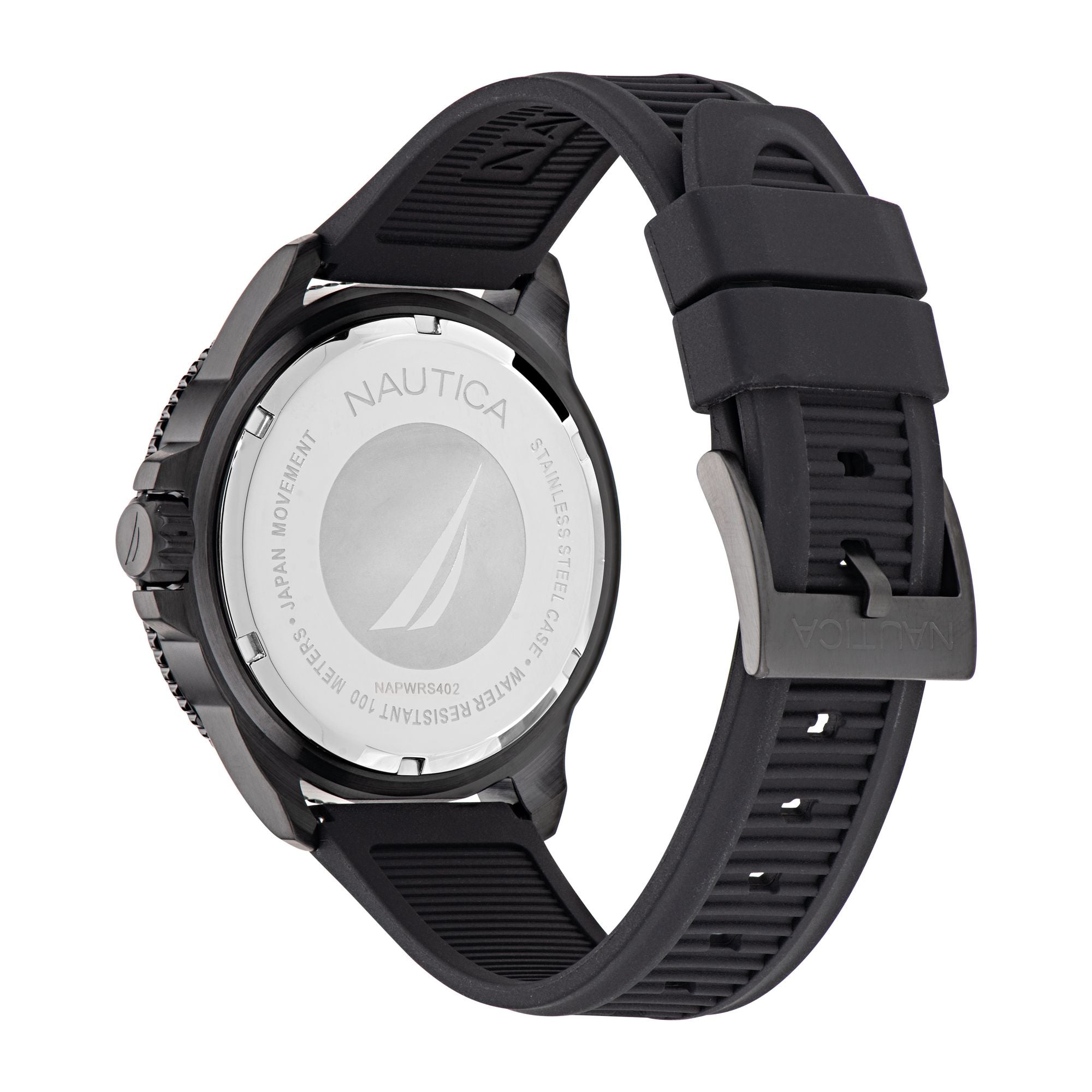 Nautica NCT Windrose Black Round Dial Quartz Analog Men Watch
