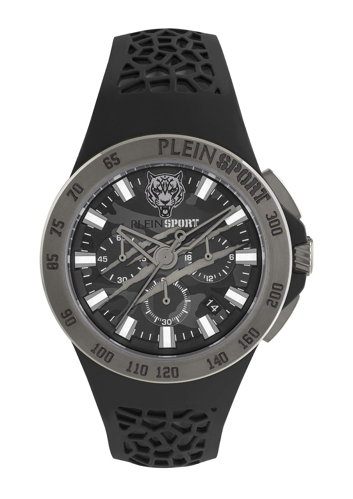 Plein Sport Sport Thunderstorm Gunmetal Round Dial Quartz Analog Men Watch