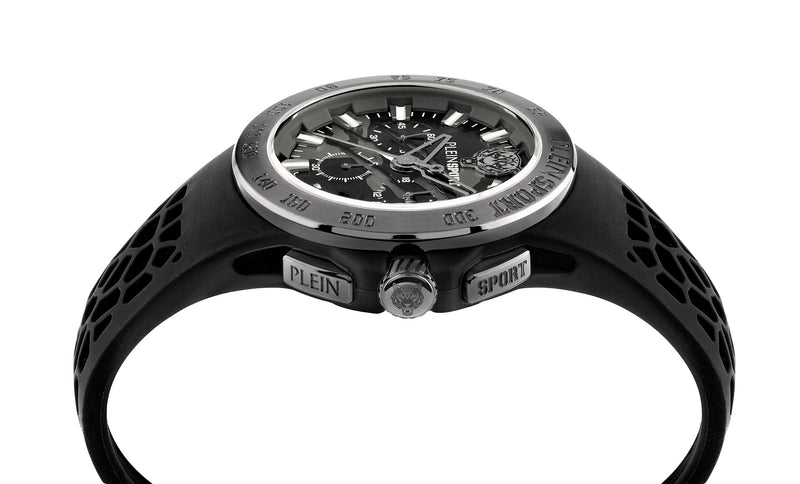 Plein Sport Sport Thunderstorm Gunmetal Round Dial Quartz Analog Men Watch Watch Plein Sport