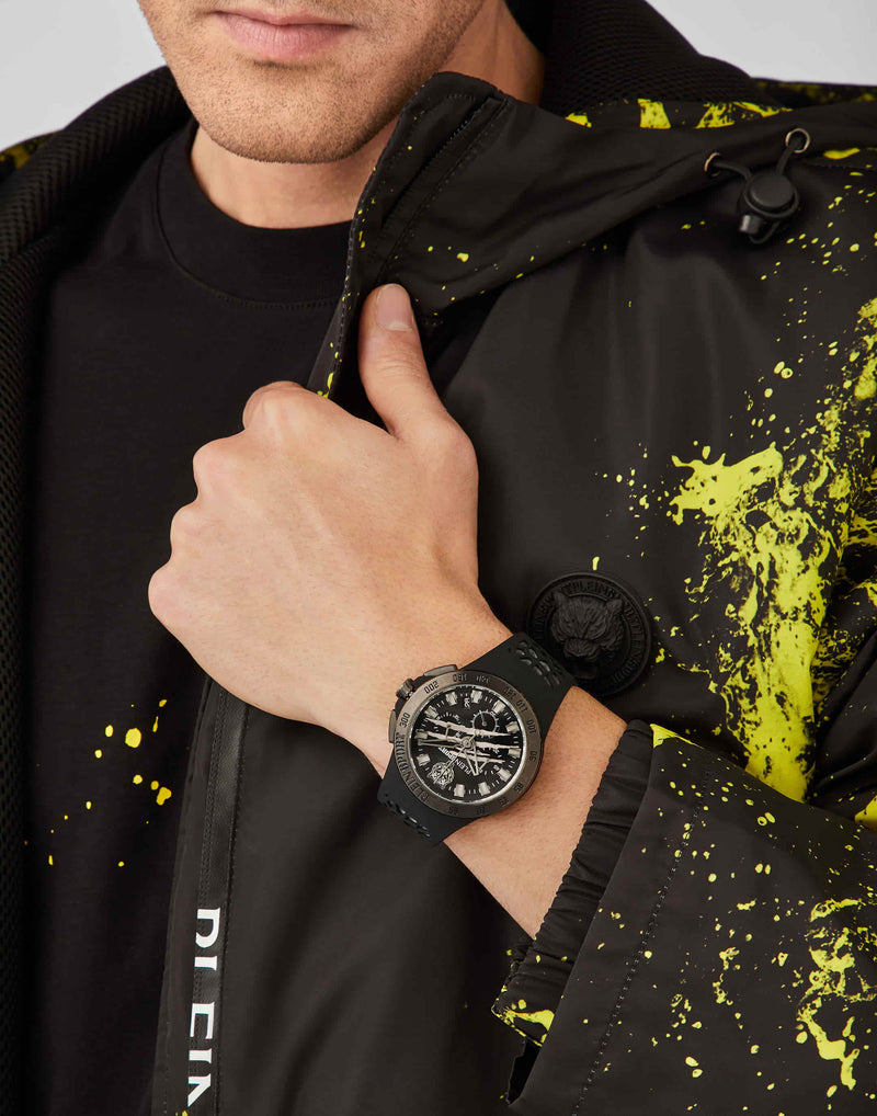 Plein Sport Sport Thunderstorm Gunmetal Round Dial Quartz Analog Men Watch Watch Plein Sport