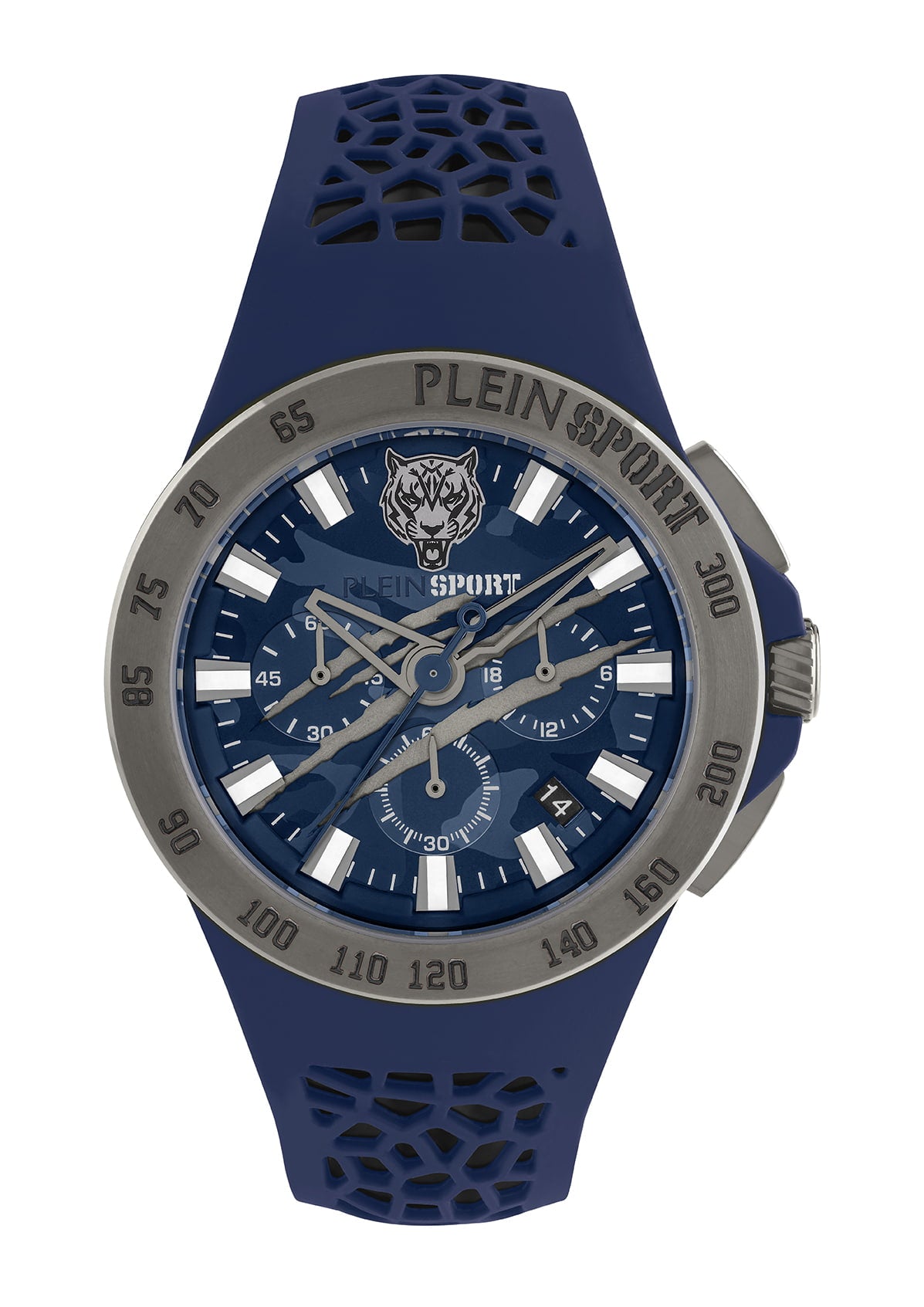 Plein Sport Sport Thunderstorm Gunmetal Round Dial Quartz Analog
