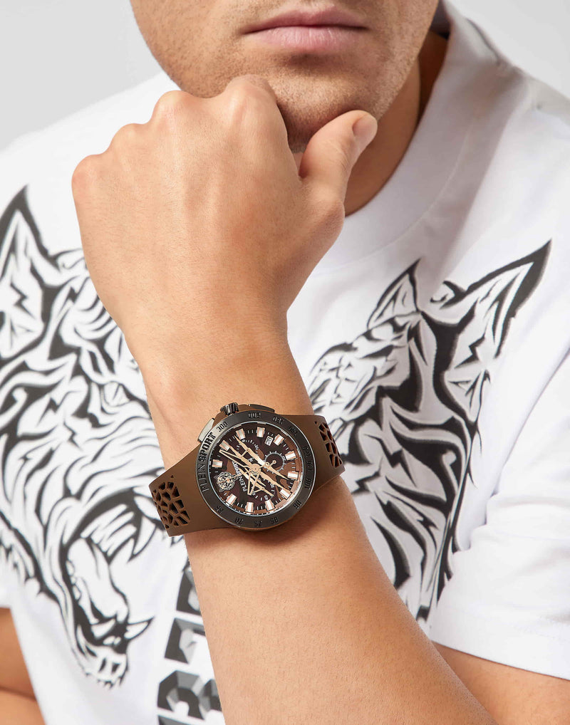 Plein Sport Sport Thunderstorm Gunmetal Round Dial Quartz Analog Men Watch Watch Plein Sport