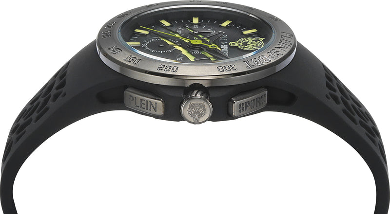 Plein Sport Sport Thunderstorm Gunmetal Round Dial Quartz Analog Men Watch Watch Plein Sport