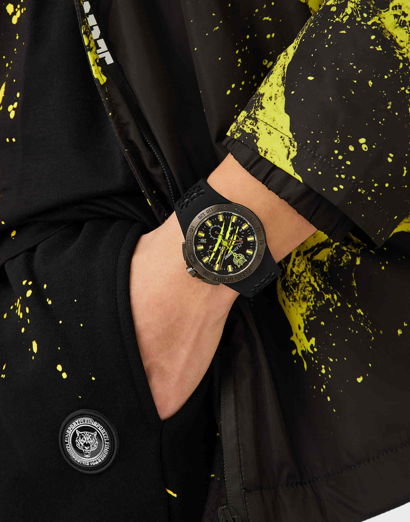 Plein Sport Sport Thunderstorm Gunmetal Round Dial Quartz Analog Men Watch Watch Plein Sport