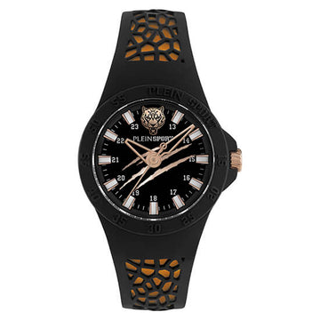 Plein Sport Sport Thunderstorm Black Round Dial Quartz Analog Unisex Watch Watch Plein Sport