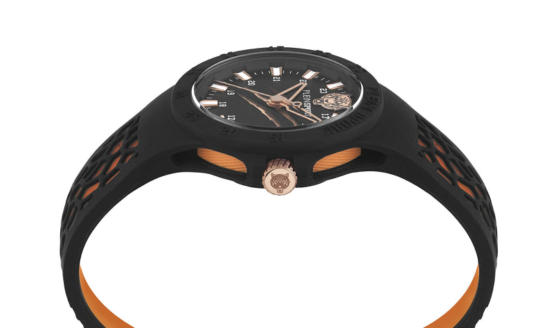 Plein Sport Sport Thunderstorm Black Round Dial Quartz Analog Unisex Watch Watch Plein Sport