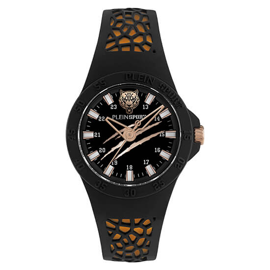 Plein Sport Sport Thunderstorm Black Round Dial Quartz Analog Unisex Watch Watch Plein Sport