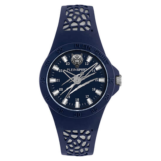 Plein Sport Sport Thunderstorm Blue Round Dial Quartz Analog Unisex Watch Watch Plein Sport