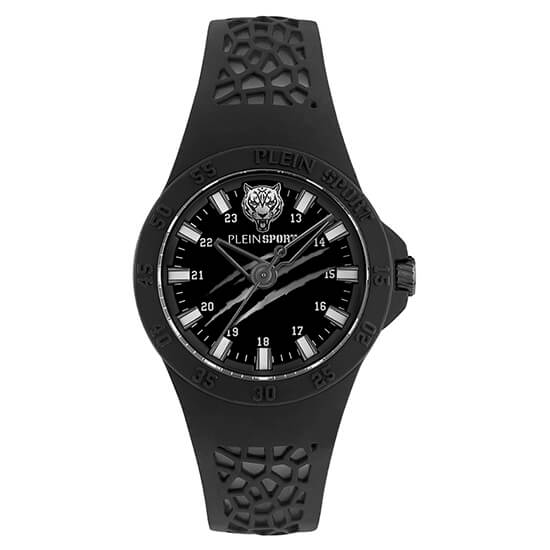Plein Sport Sport Thunderstorm Black Round Dial Quartz Analog Unisex Watch