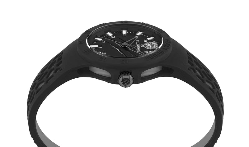 Plein Sport Sport Thunderstorm Black Round Dial Quartz Analog Unisex Watch Watch Plein Sport
