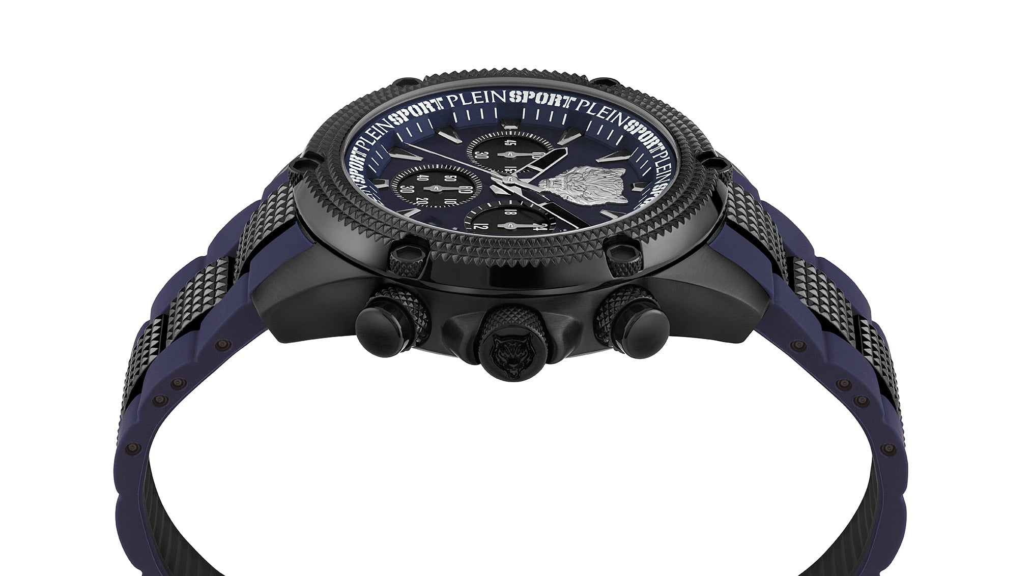 Plein Sport Sport Hurricane Black Round Dial Quartz Analog Men