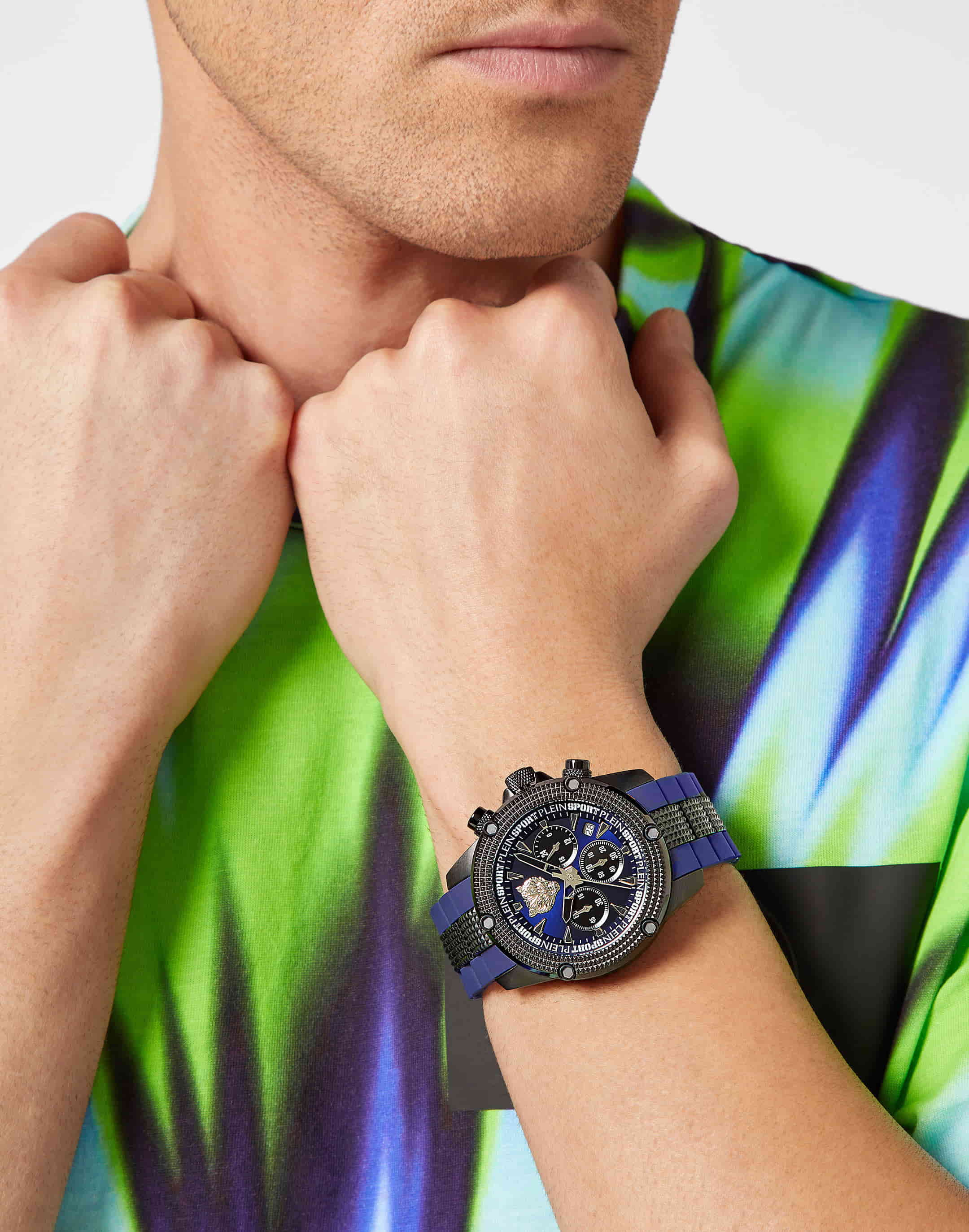 Plein Sport Sport Hurricane Black Round Dial Quartz Analog Men