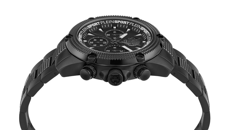 Plein Sport Sport Hurricane Black Round Dial Quartz Analog Men Watch Watch Plein Sport