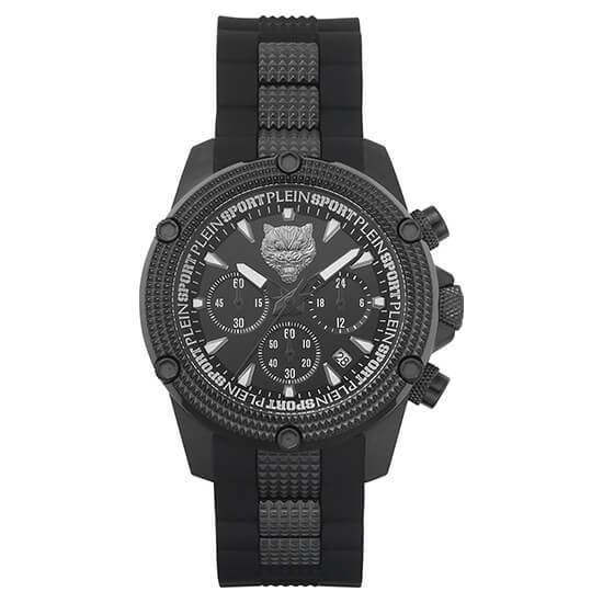 Plein Sport Sport Hurricane Black Round Dial Quartz Analog Men Watch Watch Plein Sport