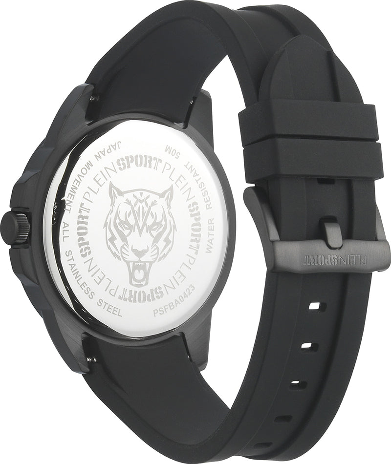 Plein Sport Sport Touchdown Black Round Dial Quartz Analog Men Watch Watch Plein Sport