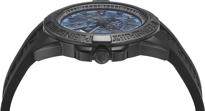 Plein Sport Sport Touchdown Black Round Dial Quartz Analog Men Watch Watch Plein Sport