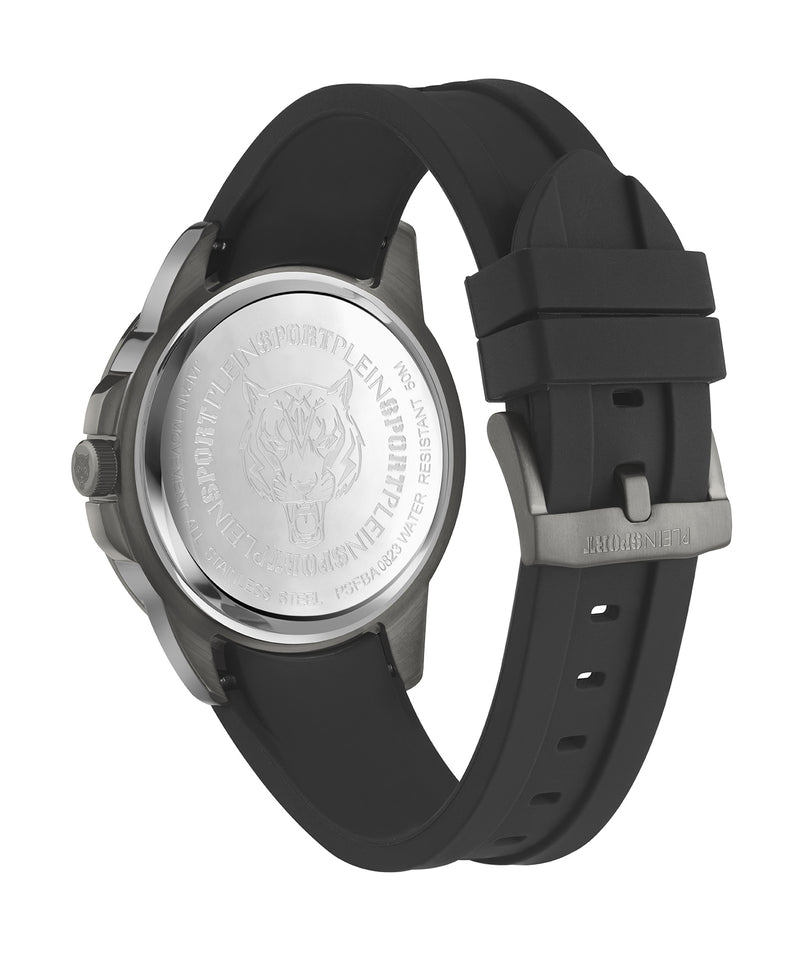 Plein Sport Sport Touchdown Gunmetal Round Dial Quartz Analog Men Watch Watch Plein Sport