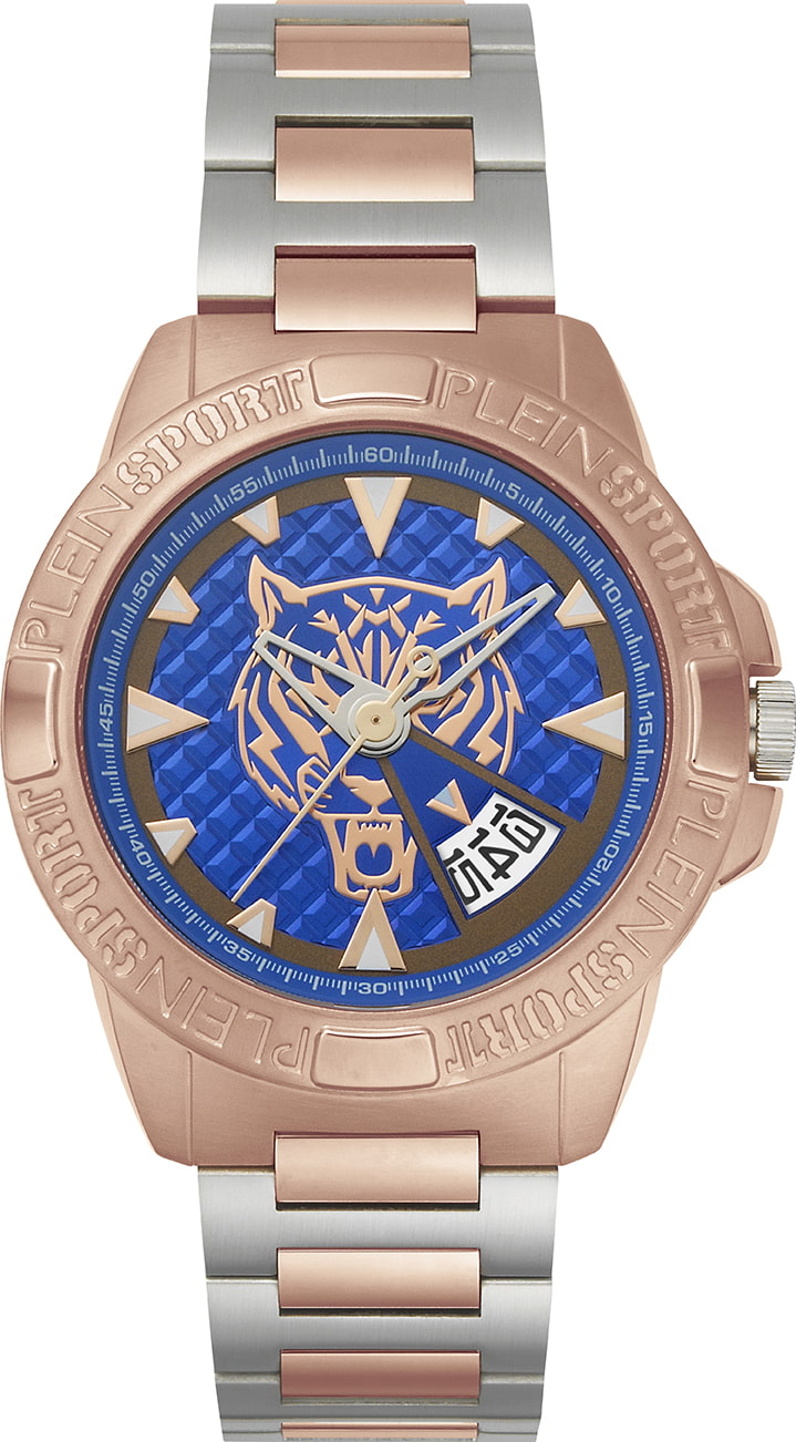 Plein Sport Sport Touchdown Rose gold Round Dial Quartz Analog Men Watch Watch Plein Sport