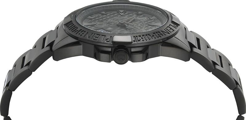 Plein Sport Sport Touchdown Black Round Dial Quartz Analog Men Watch Watch Plein Sport